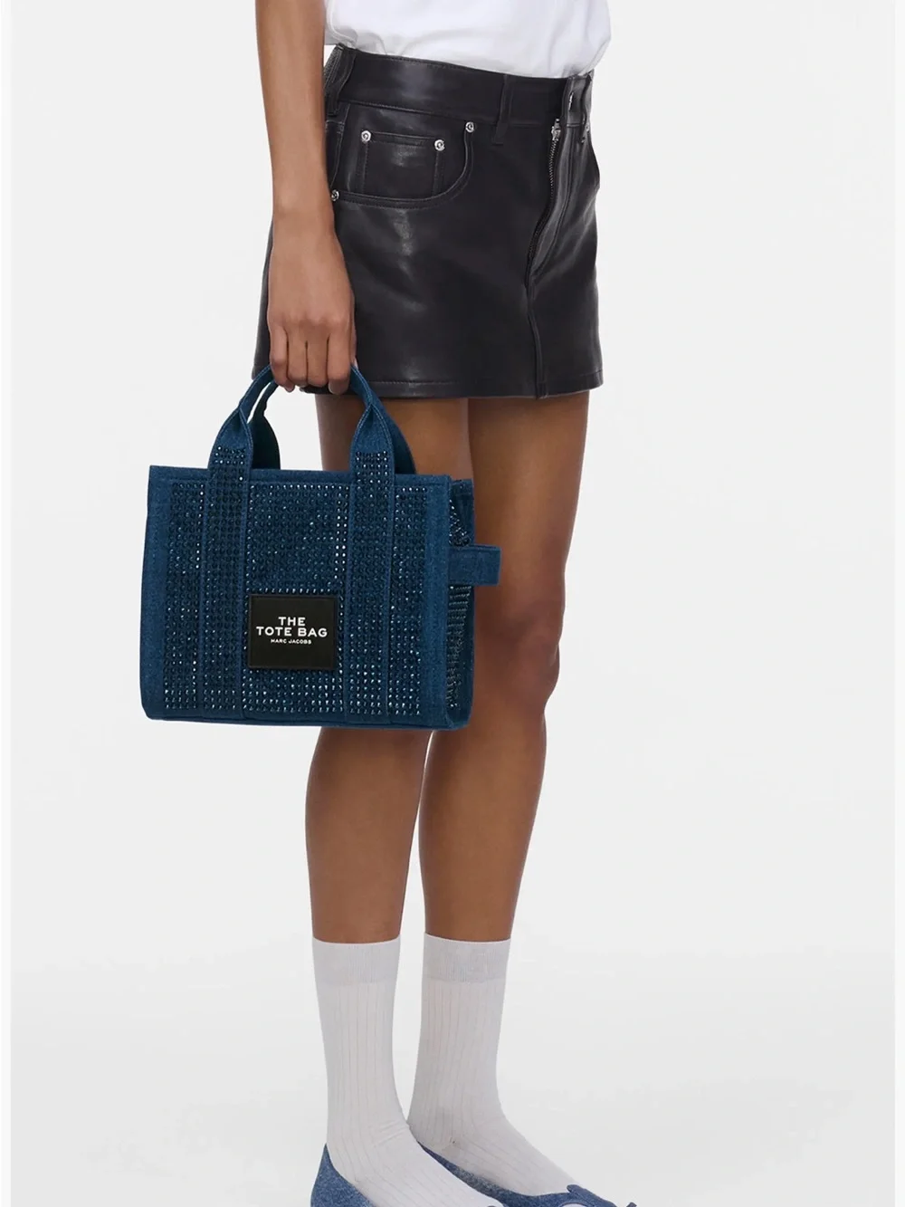 NWT 🌌 Marc Jacobs The Crystal Denim Small Tote Bag